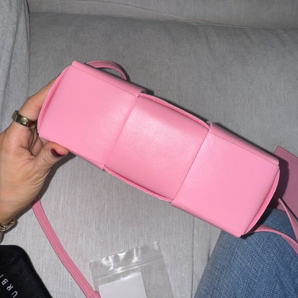 Bottega Veneta Pink Intrecciato Lambskin Candy Arco Tote - Picture 7 of 15